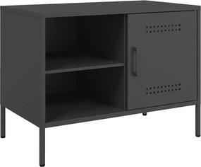 vidaXL fekete acél TV-szekrény 68 x 39 x 50,5 cm