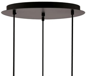 Csillár zsinóron SPIEGA 3xE27/60W/230V arany/fekete