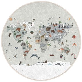 Mosható gyerek játszószőnyeg ø80 cm Big World – Mila Home