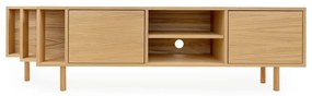 Natúr színű TV-állvány tölgyfa dekorral 189x50x44 cm Shift – Woodman