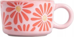 Fabia alacsony bögre rózsaszín virágokkal 0,45 l Homla