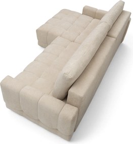 Sorenio ágyazható balos sarokkanapé - Murano 833 bézs szövet