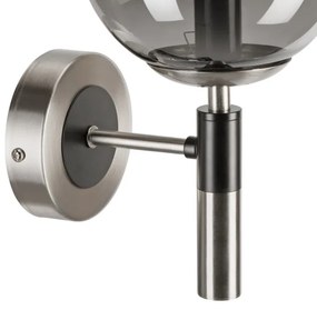 Fali lámpa ROLLO 1xE14/5W/230V matt króm/füstös
