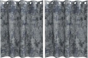 vidaXL Bársonyfüggönyök 2 pcs Ezüst Szürke 140 x 140 cm Bársony