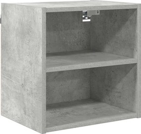vidaXL Függő szekrény tárolóval Beton Szürke 40 x 29,5 x 40 cm Faanyag