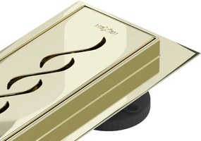 Mexen Flat 360° M18 forgatható vonal vízelvezető 70 cm, arany - 1523070-40