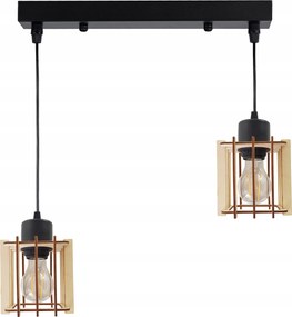 Függőlámpa Túlnyúlás mennyezeti csillár Loft Fa 2