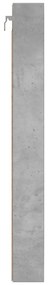 betonszürke szerelt fa vitrinszekrény 100 x 8,5 x 75 cm