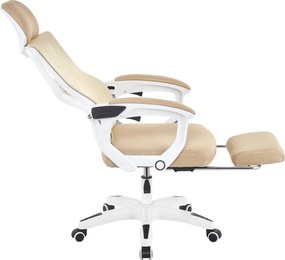 Irodai szék, bézs/fehér, teherbírás 150 kg, MALVIN