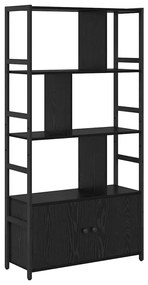 Könyvespolc Musta tammi 80 x 30 x 155.5 cm Faanyag
