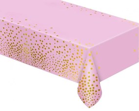 Light Pink Gold Dots asztalterítő 137x183cm