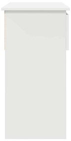 fehér konzolasztal fiókokkal 85,5x38,5x74,5 cm