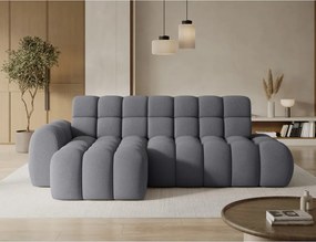 Szürke kinyitható sarokkanapé (bal oldali-heverő résszel) Ceedro – ELTAP