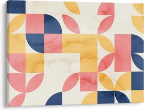 Kép - Absztrakció retro mintákkal (70x50 cm)