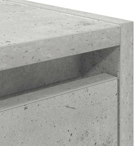 2 db betonszürke falra szerelhető éjjeliszekrény 38x34x40 cm