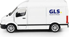 RAPPA Fém játékautó GLS nyitható ajtókkal - 14 cm