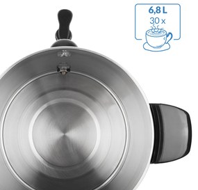 Jurhan COZY borfőző/tea, 6,8l, ezüst