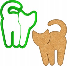 Forma Lyukasztó Sütemény- és Mézeskalácsvágó Halloween Cica Macska