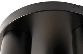 Ipari mennyezeti lámpa fekete arannyal, kerek 3 lámpás - Raspi