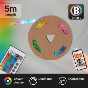 Brilo - LEG RGBW Dimmelető szalag 6,5m LED/18W/230V Wi-Fi Tuya + távirányító