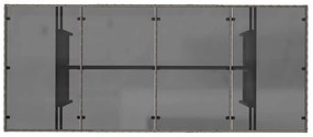 Kert étkező szett 7 pcs Szürke 190 x 80 x 75 cm polirattan
