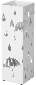 Fehér szögletes esernyőtartó