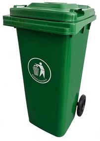 Hulladéktároló 120L zöld