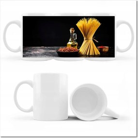 Spagetti tészta fényképes bögre