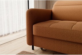 Sárga bársony kinyitható-tárolóhelyes sarokkanapé (jobb oldali-heverő résszel) Gomsi – ELTAP