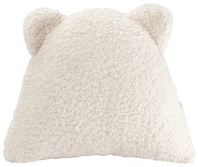 Krémszínű buklé párna gyerek kanapéhoz Bear – Wigiwama
