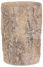 Virágcsomagoló fa kérgét utánzó, 18 x 18 x 26 cm,beton, 18 cm