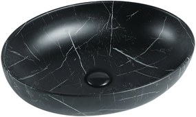 Mexen Orsola mosdó, 52x39 cm, fekete, 21365271