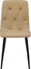 Barna étkezőszék LIBRA fekete lábakkal