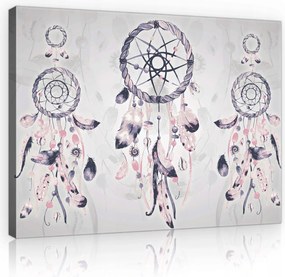 Vászonkép 100x75 Álomfogó tollak bohém gyöngyök boho-chic nyugalom finom