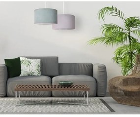 Duolla - Csillár zsinóron BRISTOL 1xE27/15W/230V átm. 45 cm zöld/fehér