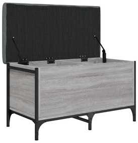 szürke sonoma színű szerelt fa tárolópad 82 x 42 x 45 cm
