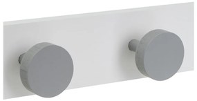 Fehér-szürke borovi fenyő fali fogas 40 cm Anillos – Casa Selección