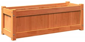 viaszbarna tömör fenyőfa kerti virágláda 90 x 31 x 31 cm