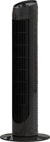 HOMCOM 45W-os Csendes Tornádó Ventilátor 3 Sebességgel és 70°-os Mechanikus Szellőztetéssel Nappaliba, Hálószobába, Irodába Ø27x75 cm Fekete | Aosom