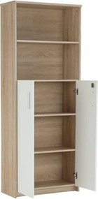 Irattartó zárható szekrénnyel, sonoma tölgy/fehér, JOHAN 2 NEW 10