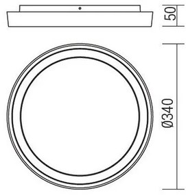 Redo 9184 - BEZEL kültéri mennyezeti lámpatest LED/30W/230V IP54 antracit