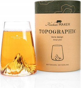 Alaskan Maker Matterhorn-hegyi dizájner kristálypohár