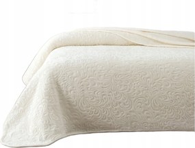 Nagy Krémszínű Takaró Dekoratív Mintával Puha És Meleg 220 x 240 Opa
