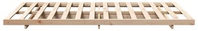 Földi ágykeret Barna 120 x190 cm Tömör fenyőfa