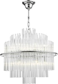 Dar Lighting glamour modern függeszték lukas csiszolt króm darluk1750