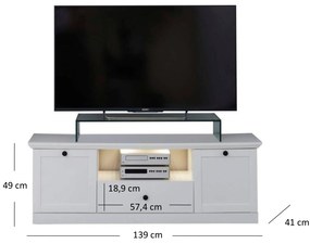TV asztal/Szekrény Brendon (fehér). 1052784