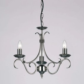 Endon BERNICE 2030-3AS Csillár 3x60W/E14 IP20