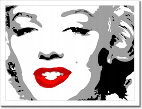 Poszterek keretben 40x30 Marilyn Monroe Piros ajkak Bors