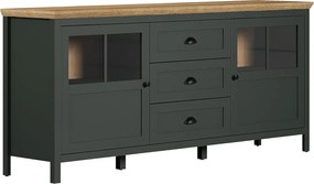 Stanton ablakos szekrény sötétzöld