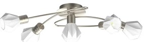Prezent 27512 - Felületre szerelhető csillár METIS 5xE14/40W/230V matt króm
